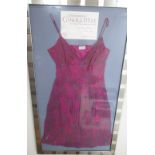 Framed dress worn by Kate Ford as 'Tracey Barlow', with guarantee of authenticity