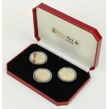 Set of three Pobjoy Mint Gibraltar 1994 WWII commemorative crowns, all encapsulated in original box