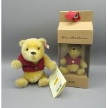 Steiff Classic Winnie the Pooh, H18cm, limited edition no.7918, boxed, and a Steiff Winnie the