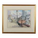 Property of a gentleman - Stanley Orchart (1920-2005) - PURFLEET QUAY, KINGS LYNN - watercolour,