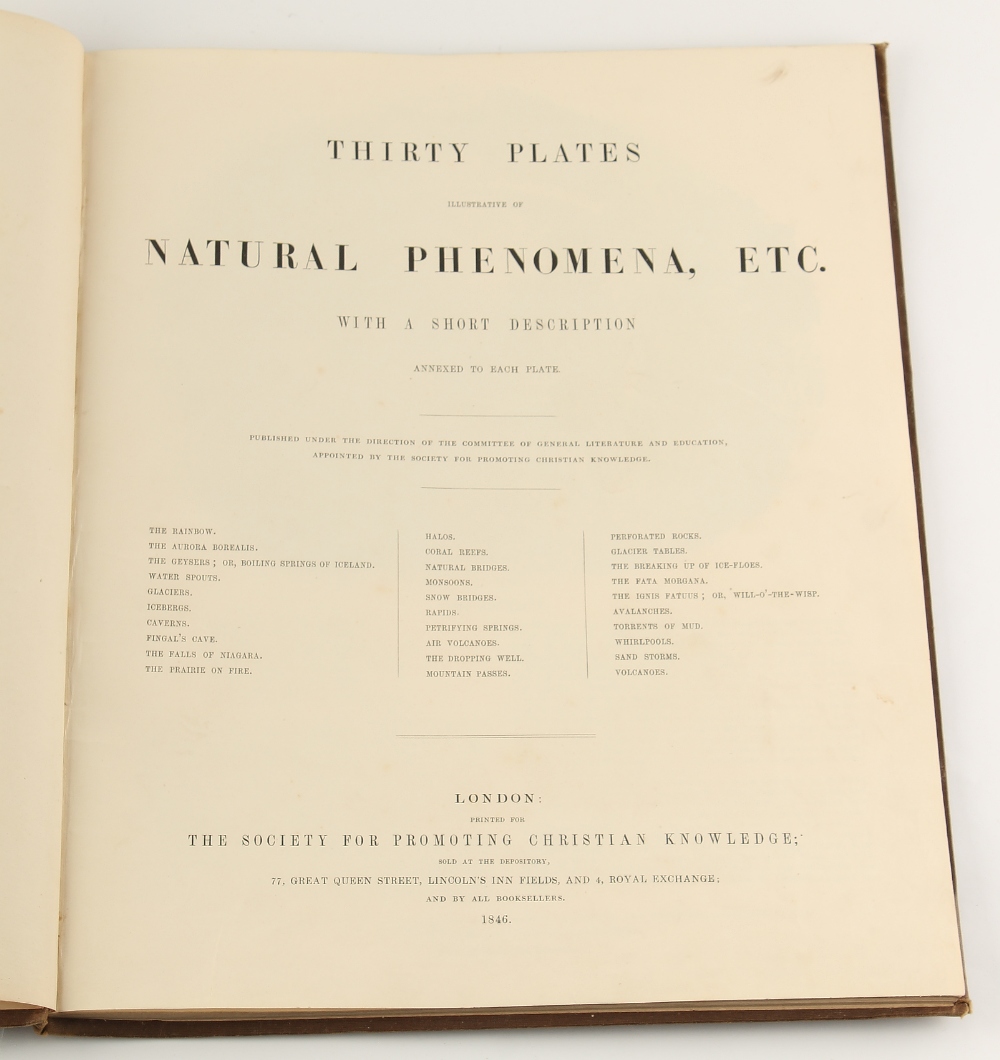 From the Butler-Stoney family - 'Thirty Plates Illustrative of Natural Phenomena, etc.' - printed - Image 2 of 3