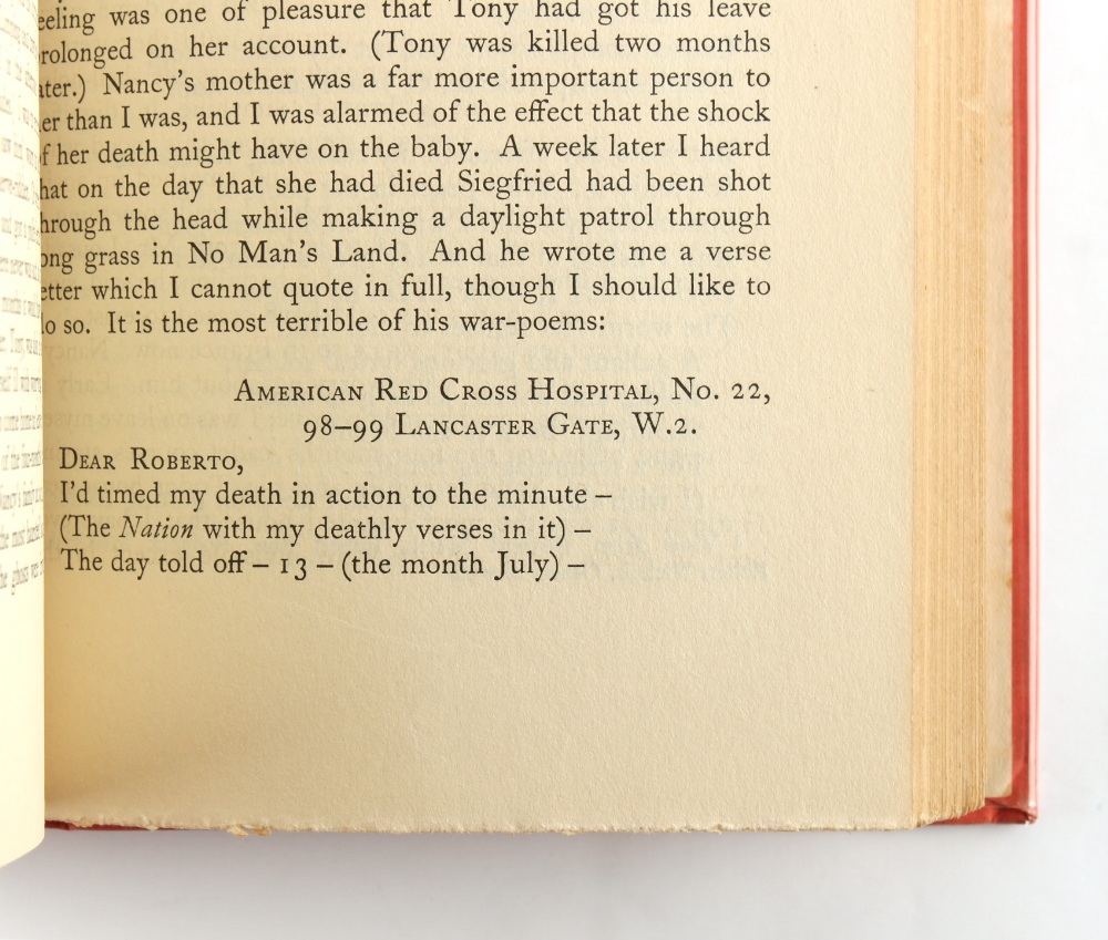 Property of a lady - GRAVES, Robert - Good-bye To All That - London, Jonathan Cape, first edition, - Image 2 of 2