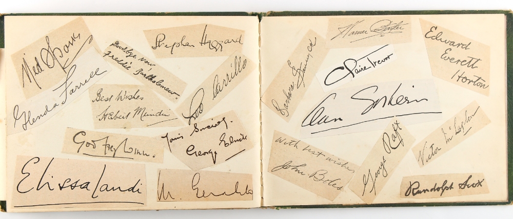 Property of a gentleman - an autograph album containing various signatures & signed photographs - Image 4 of 5