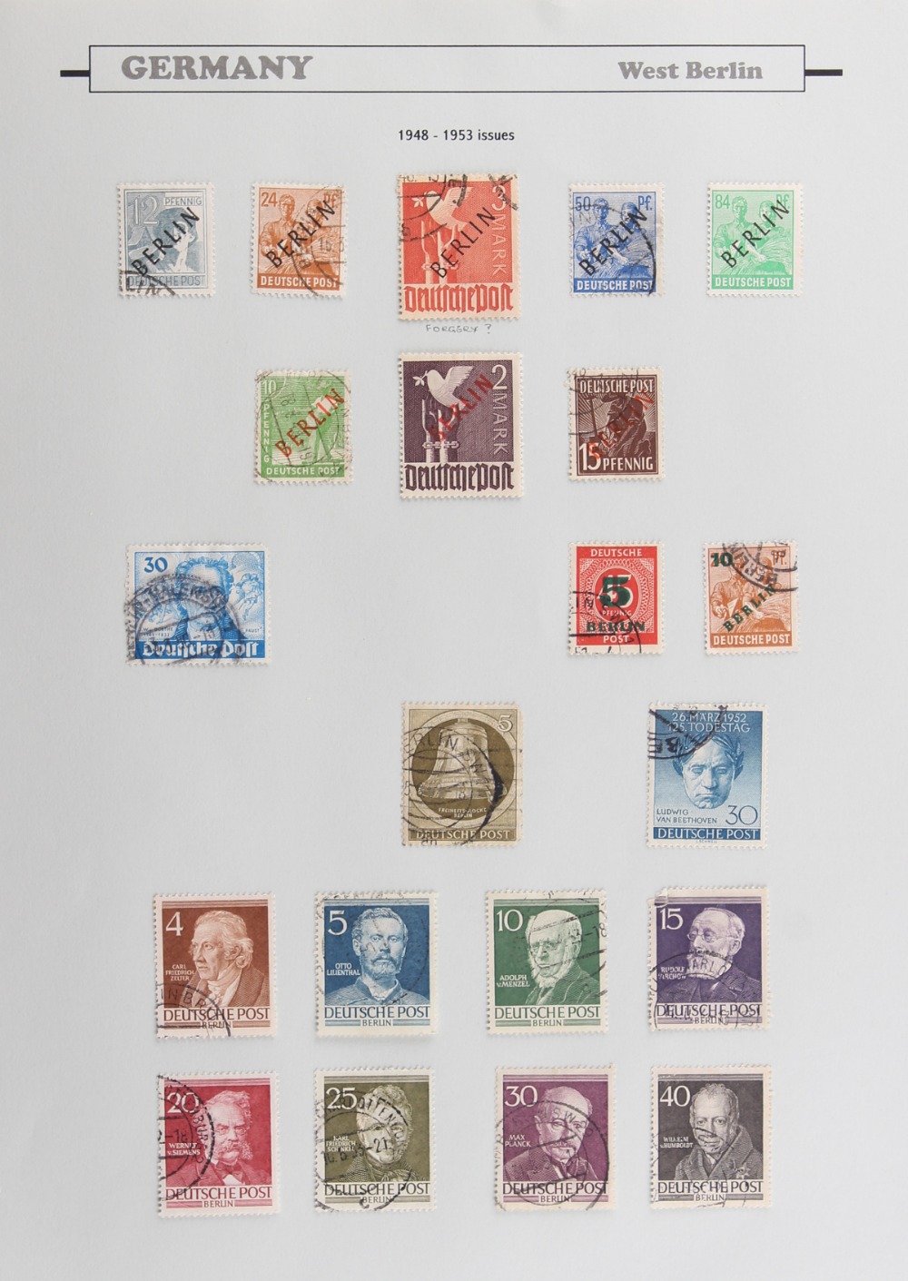 The Basil Lewis (1927-2019) collection of stamps - Germany: A collection in four volumes with a good - Image 4 of 4