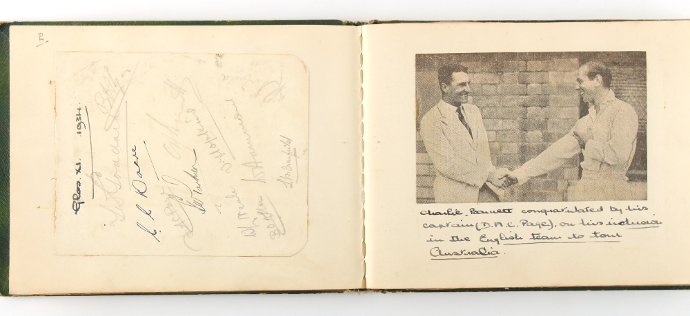 Property of a gentleman - an autograph album containing various signatures & signed photographs - Image 2 of 5