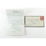 From the Butler-Stoney family - CHARLES DICKENS (1812-1870) - an autograph signed blue ink