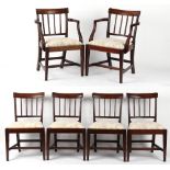 Property of a gentleman - a set of five early 19th century George IV mahogany dining chairs