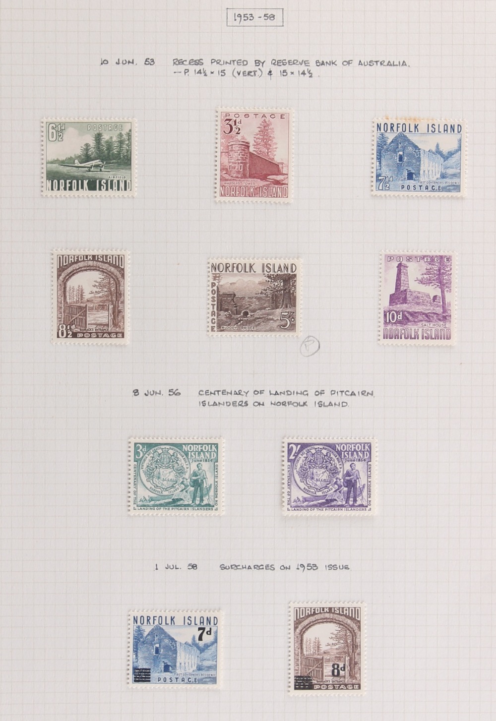 The Basil Lewis (1927-2019) collection of stamps - Norfolk Island: 1947-75 a mainly mint selection