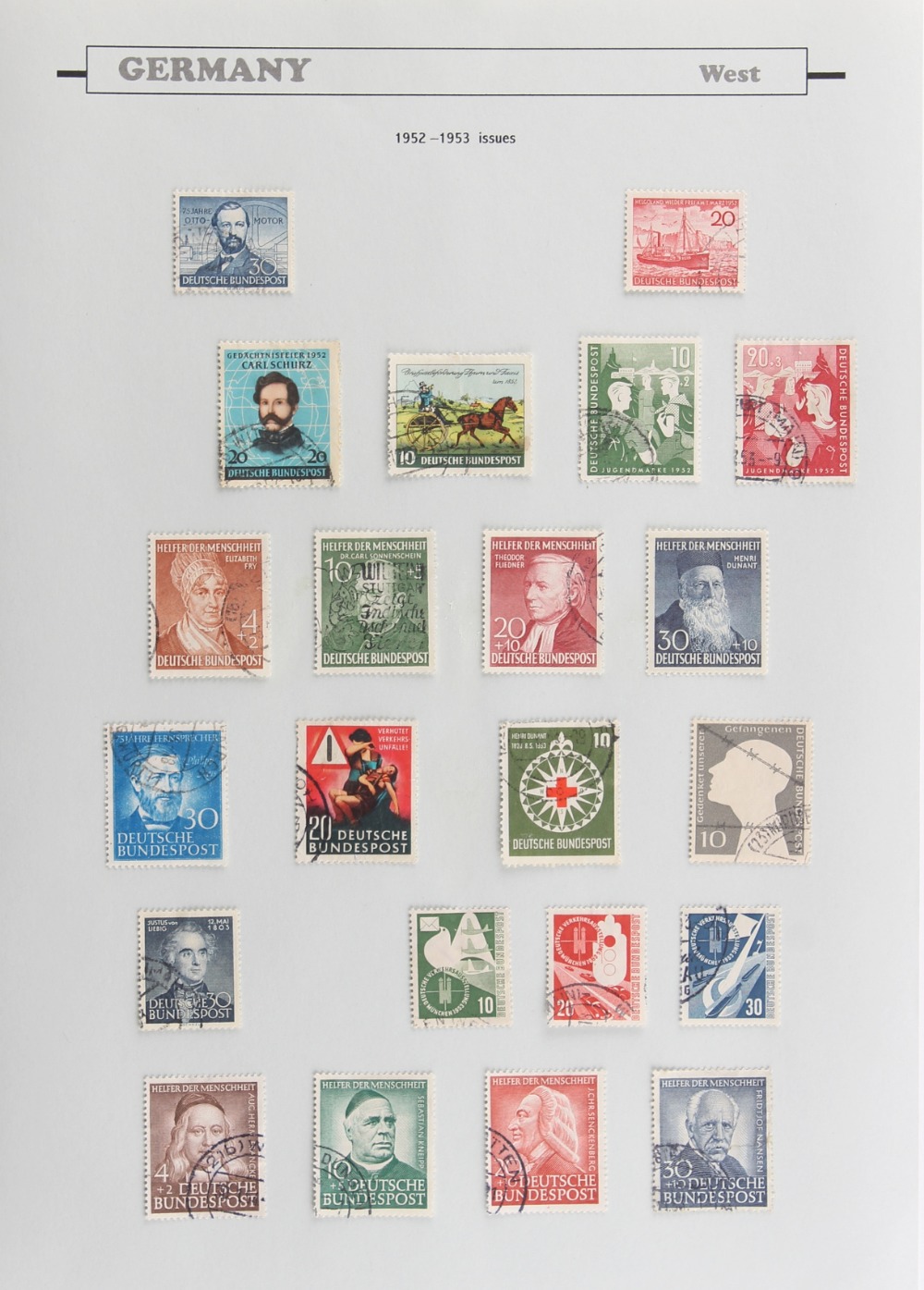 The Basil Lewis (1927-2019) collection of stamps - Germany: A collection in four volumes with a good - Image 2 of 4