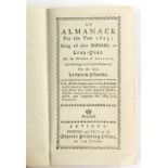 From the Butler-Stoney family - 'An Almanack for The Year 1813; Being 1st after Bissertile, or