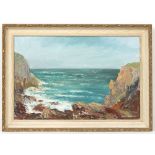 Property of a gentleman - Dorothy C. Bradshaw (1893-1983) - SEASCAPE - oil on board, 16 by 24ins. (