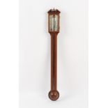 Property of a lady - a reproduction mahogany stick barometer.