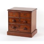 Property of a deceased estate - a good quality late Victorian mahogany table cabinet with two