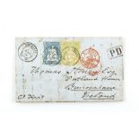 From the Butler-Stoney family - stamps - Switzerland: 1858 entire letter from Corcelles , Neuchatel,