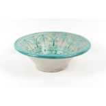 Property of a lady - a large Continental faience bowl, 20th century, 20.5ins. (52cms.) diameter.