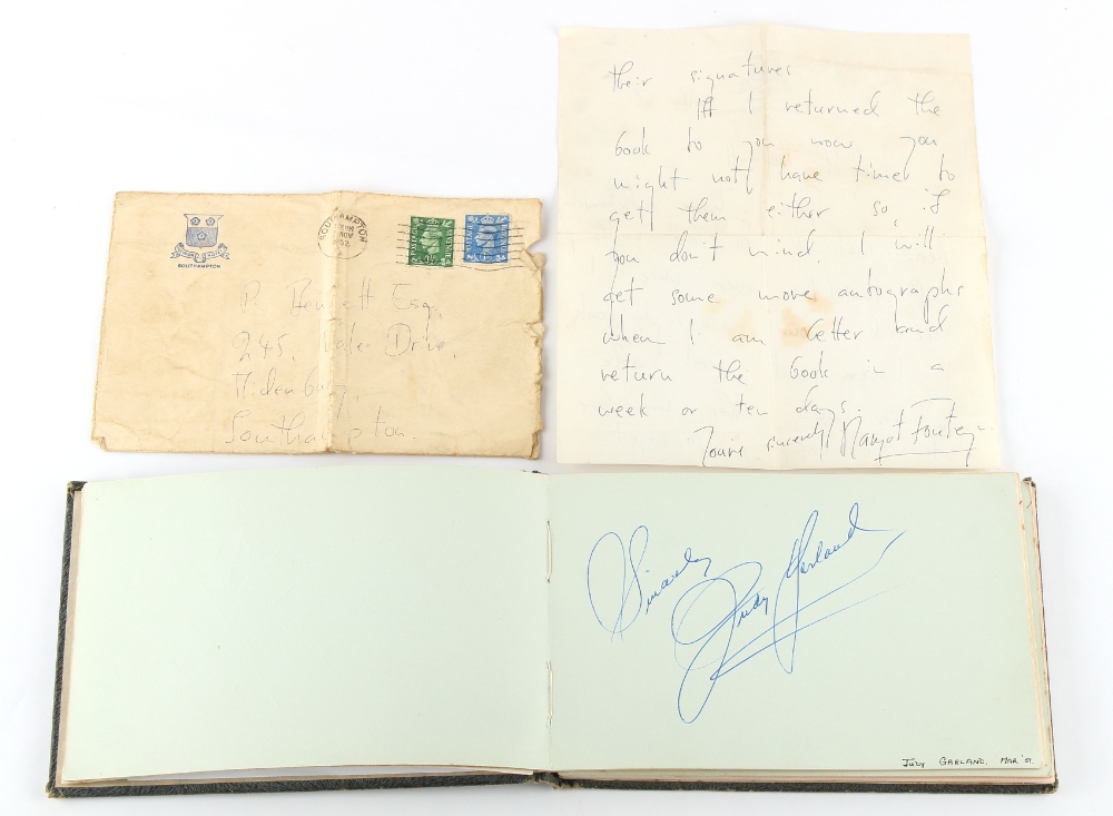 Property of a lady - an autograph album containing various signatures including Frank Sinatra, - Image 2 of 2