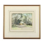 Property of a gentleman - Stanley Orchart (1920-2005) - NEAR HARPENDEN, HAMPSHIRE - watercolour, 7.5