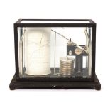 Property of a gentleman - a Short & Mason micro barograph, the case 12.6ins. (32cms.) long, with