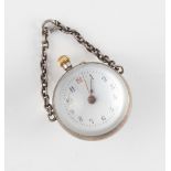 The Henry & Tricia Byrom Collection - an early 20th century unmarked silver ball watch, 32mm