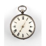 The Henry & Tricia Byrom Collection - a Victorian silver cased open faced pocket watch, the fusee