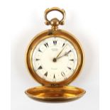 The Henry & Tricia Byrom Collection - a 19th century gilt full hunter cased pocket watch made for