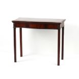 Property of a lady - an early 20th century mahogany serpentine fronted card or games table in the