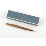 Property of a deceased estate - a Yard-O-Led 9ct gold propelling pencil, of hexagonal form with