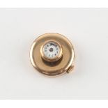 The Henry & Tricia Byrom Collection - an early 20th century 9ct gold cased button or buttonhole