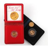 Property of a deceased estate - gold coins - a 1914 George V gold full sovereign; together with a