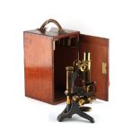 Property of a lady - anatomical & medical related items - a late 19th century lacquered brass