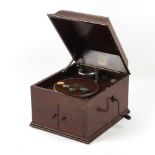 Property of a deceased estate - an HMV Model 109 mahogany cased gramophone (movement requires