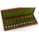 Property of a deceased estate - The Royal Horticultural Society Flower Spoons, a complete set of