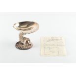 Property of a deceased estate - an Irish silver pedestal dish with dolphin stem, Dublin 1969, 3.