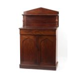 Property of a lady - a Victorian mahogany chiffonier, 32.5ins. (82.5cms.) wide.