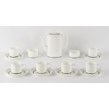 Property of a gentleman - a Wedgwood Susie Cooper design Charisma pattern 15-piece coffee set (15).