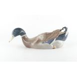 Property of a lady - a Lladro model of a duck, 13ins. (33cms.) long.