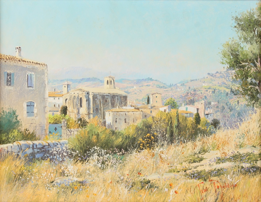 ARR - Property of a lady - John Donaldson (b.1945) - LE DOMAINE DE ROBERT - oil on board, 14 by - Image 2 of 2