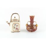 Property of a gentleman - a Victorian Aesthetic Movement Royal Crown Derby two handled bottle vase