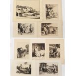 Property of a lady - William Strang RA (1859-1921) - a collection of nine unframed etchings