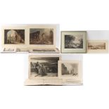 Property of a gentleman - a quantity of prints, 18th and 19th century, all but one unframed,