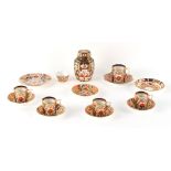 Property of a gentleman - a quantity of Derby imari pattern items including a set of four