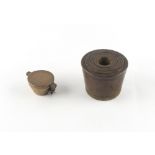 The Henry & Tricia Byrom Collection - a set of six 18th century bronze cup weights or nesting