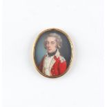 A collection of portrait miniatures - James Scouler (1740-1812) - John Singleton in Uniform of 1st