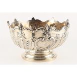 Property of a lady - a late Victorian silver monteith or punch bowl, Charles Stuart Harris, London
