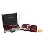 Property of a lady - a modern SBS Bestecke Solingen part gold plated cutlery set for twelve place