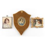 The Henry & Tricia Byrom Collection - a group of three early 20th century decorative portrait