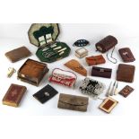 Property of a deceased estate - a collection of sewing & needlework related items - a box containing