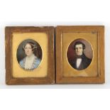 Property of a lady - Henry Charles Heath (1829-1898) - a pair of portrait miniatures on ivory