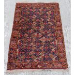 Property of a lady - a Turkoman Beshir carpet, 106 by 71ins. (270 by 180cms.).