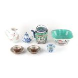 Property of a lady - a group of Chinese ceramics, Kangxi & later, including an enamel decorated
